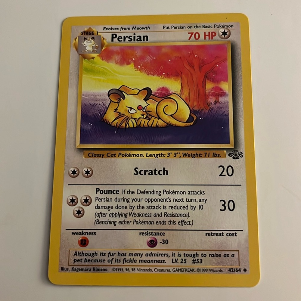 Persian Pokémon Card